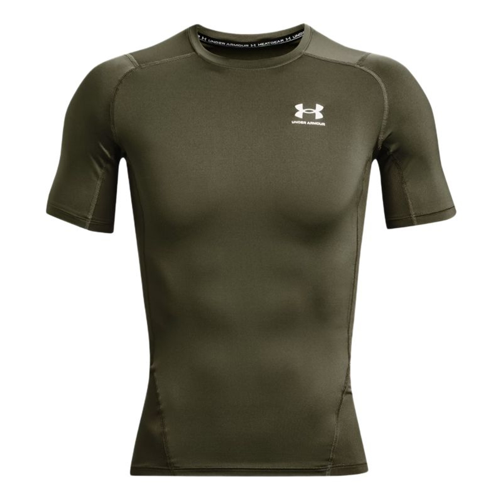 Мужская теннисная футболка Under Armour HeatGear Short Sleeve - marine green/white