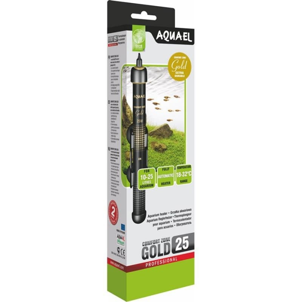 Нагреватель AQUAEL COMFORT ZONE GOLD 25Вт Нагреватель AQUAEL COMFORT ZONE GOLD 25Вт
