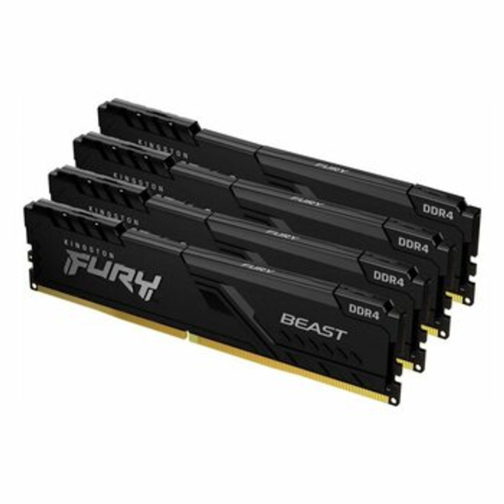 Оперативная память KINGSTON FURY Beast DDR4 64GB 3600MHz CL18 KF436C18BBK4/64