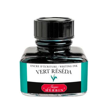 Чернила во флаконе Herbin 30 мл Vert réséda зелено-голубые (13038T)