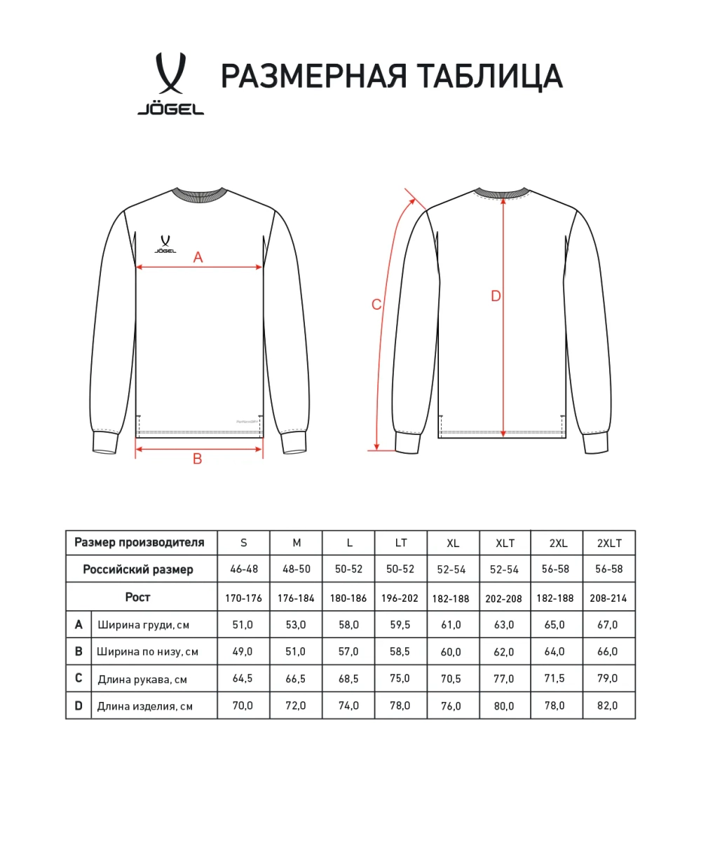 Лонгслив тренировочный JÖGEL DIVISION PerFormDRY Training CVC LS Z2, синий