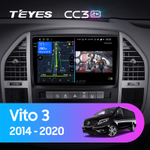 Teyes CC3 2K 10,2"для Mercedes Benz Vito 3 2014-2020