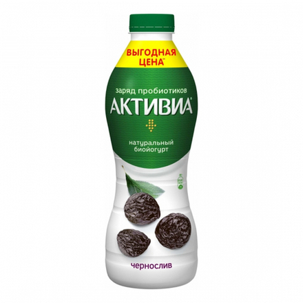 Биойогурт Активиа питьевая Чернослив 670 гр
