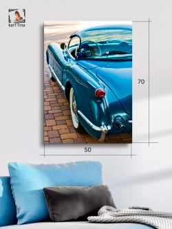 Интерьерная картина "Porsche 356", 50х70см 1шт.
