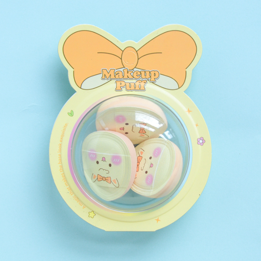 Набор бьюти блендеров "Cute Bunny", оранжевый