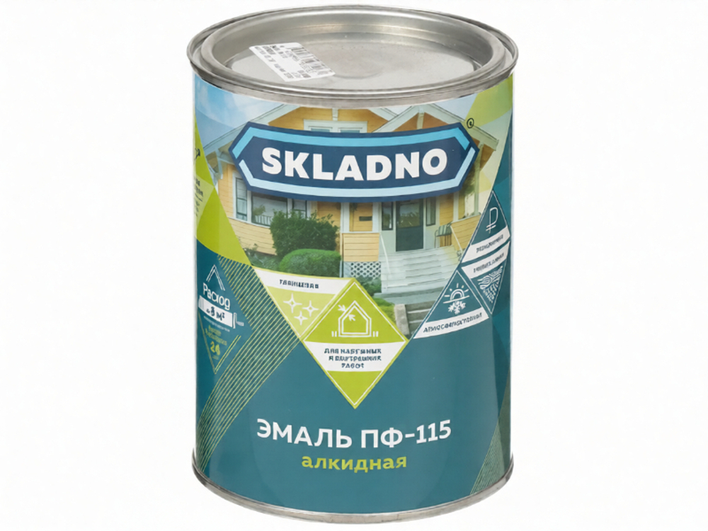 0,8 кг (SKLADNO) Эмаль вишневая ПФ-115