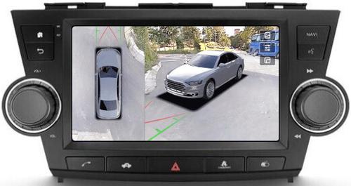 Магнитола для Toyota Highlander 2 XU40 2007-2013 (рамка с крутилками и кнопками) - Teyes CC3-2K-360 на Android 10, Быстрая, 2K QLED, CarPlay, 4G SIM-слот, 4 камеры в комплекте