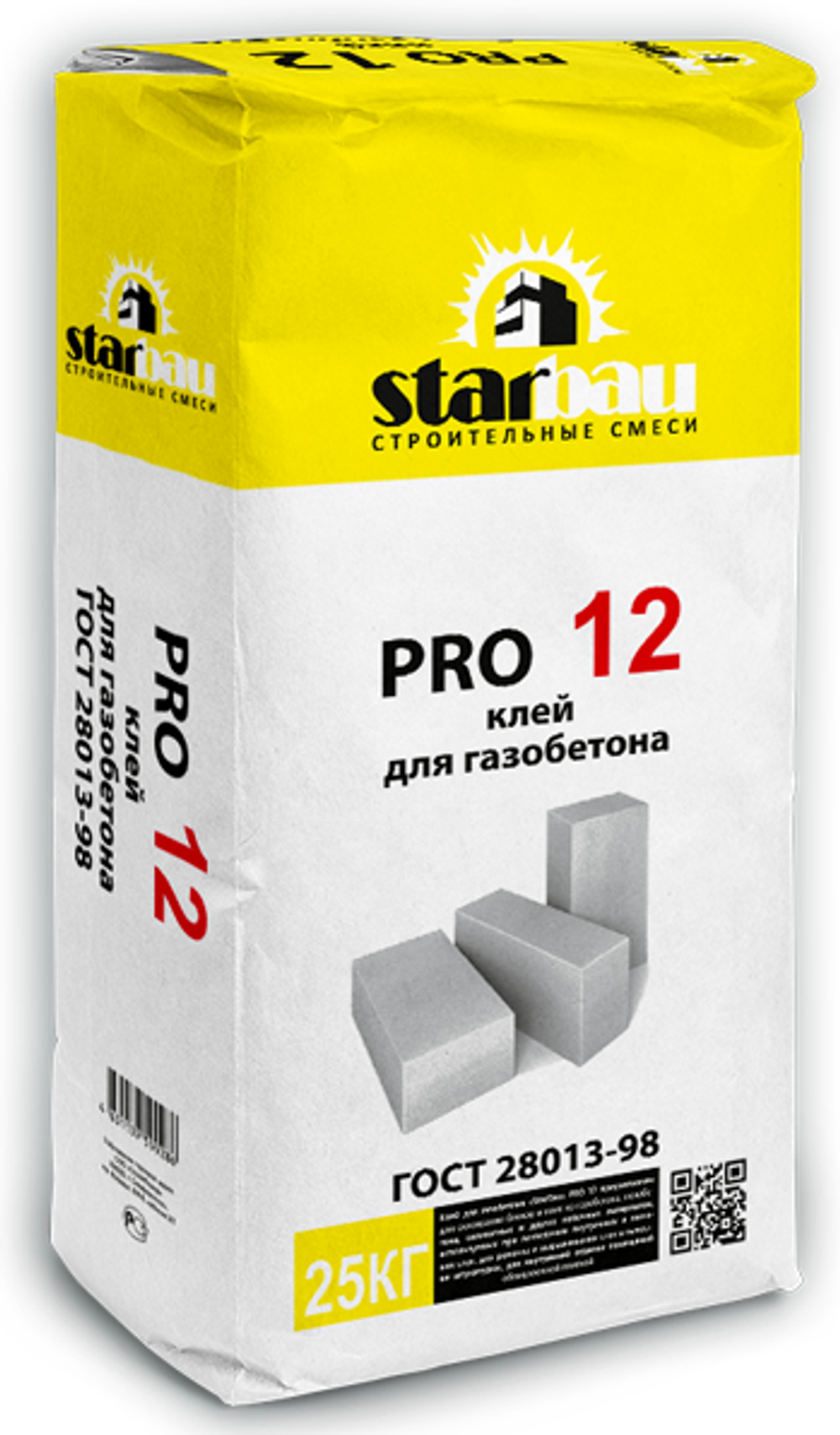 StarBau PRO 12 Клей для газобетона (25 кг)