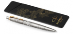 Шариковая ручка с чехлом Parker Jotter Dragon Special Edition, цвет: St. Steel GT, стержень: Mblue в подарочной коробке