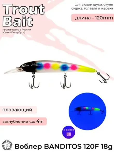 Воблер Trout Bait Bandit 120 F (до 4 м) 19 гр.col.005
