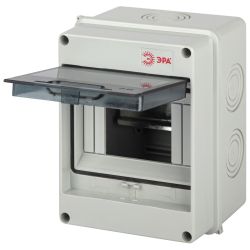 Корпус пластиковый навесной ЭРА SIMPLE КМПн-5 IP65 серый | Корпуса пластиковые распределительные герметичные