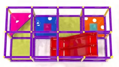 Детский игровой лабиринт «Классик 2» 11м² (4.65*2.35*2.5м)