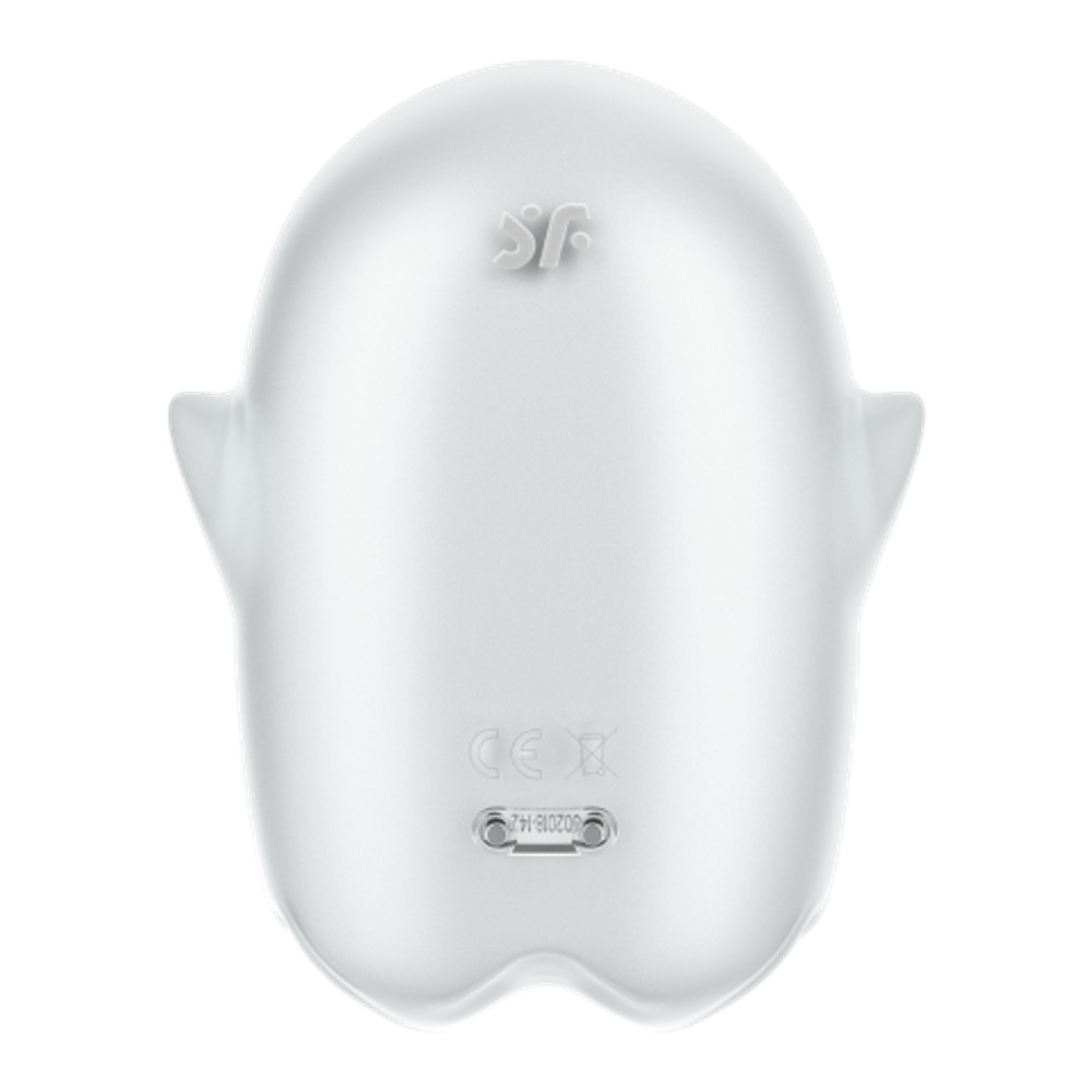 Мини-вибратор с воздушной стимуляцией Satisfyer Glowing Ghost серый (светится в темноте)