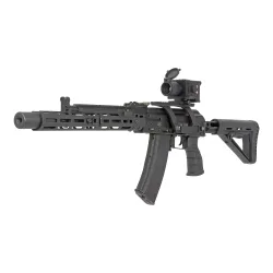 Коллиматор тепловизионный Gaut Nova TD 325, x1-4, 384х288, D25мм, 6000Дж - вид сбоку-спереди на карабине