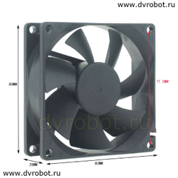 Вентилятор GDSTIME - 2Pin/8см/12V