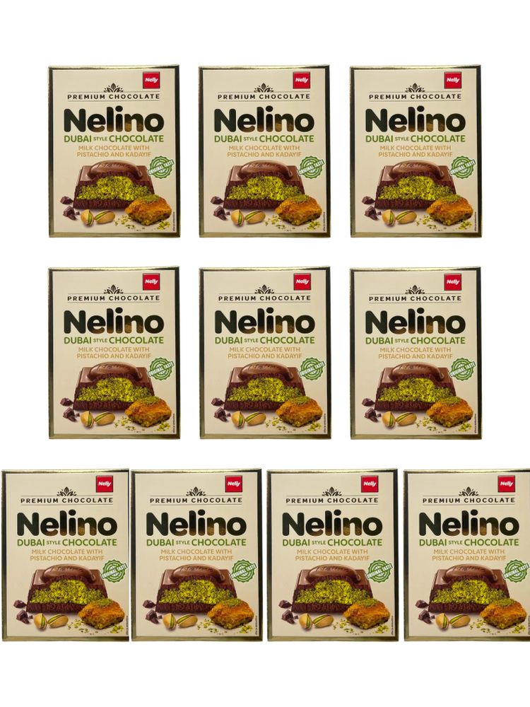 Дубайский шоколад Nelly Nelino Фисташка и кадаиф 62 г x 10 шт