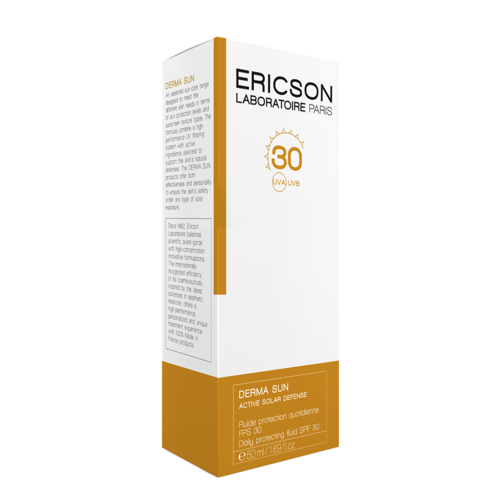 Ericson Laboratoire Солнцезащитный флюид SPF30 SPF30 Daily Protecting Fluid 50 мл. Для лица