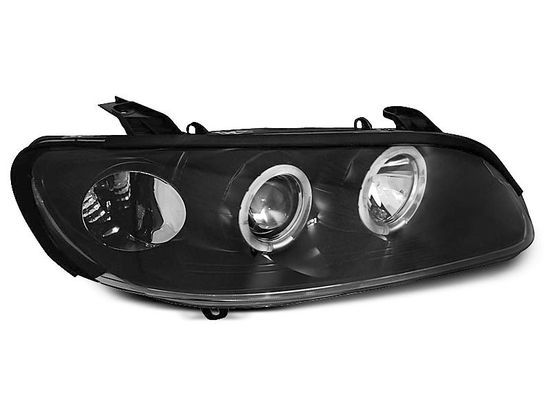 Передние фары black angel eyes для Opel Omega B