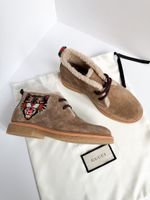 Новые замшевые ботинки Gucci, 30