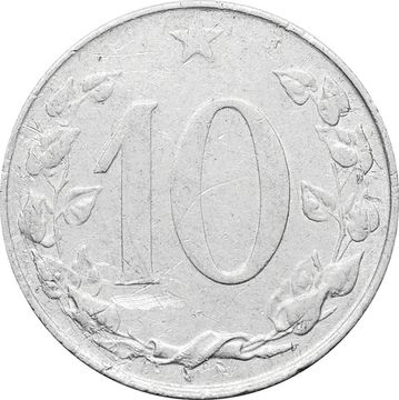 10 геллеров 1955 Чехословакия