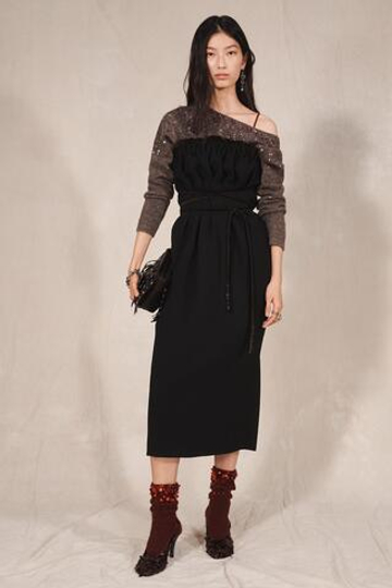 ZARA ОДНОТОННЫЕ НОСКИ С ПАЙЕТКАМИ - LIMITED EDITION, КРАСНЫЙ