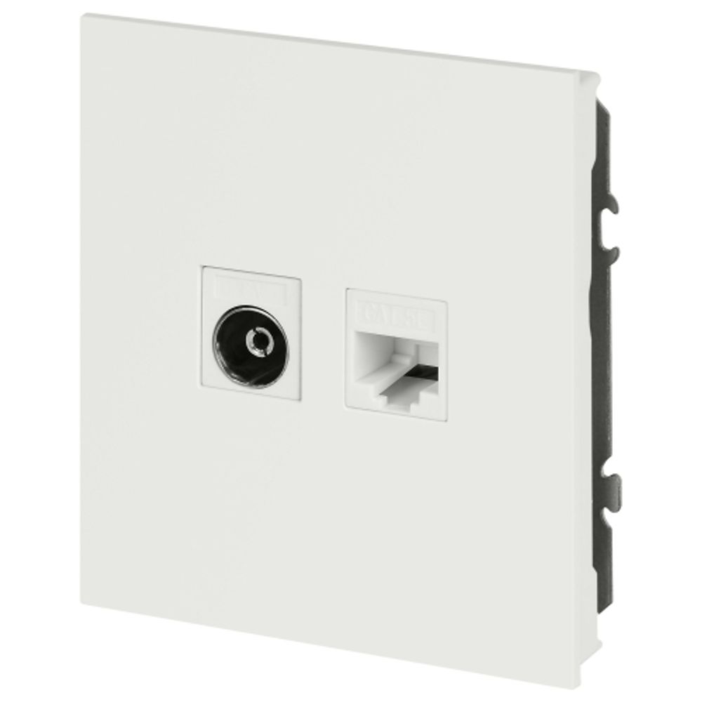 Розетка ЭРА Arktik 16-3110-08 комбинированная RJ45+TV белый матовый | Эра Arktik