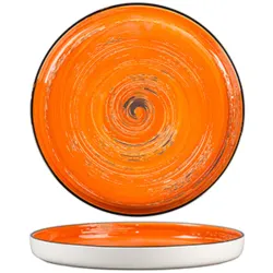 Тарелка с бортом d 28 см h3,1 см Texture Orange Circular P.L. Proff Cuisine [3]