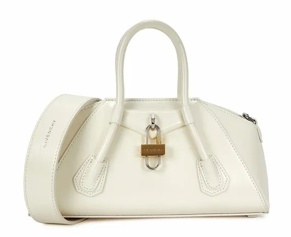 Кожаная сумка через плечо Givenchy Antigona Stretch Mini белый