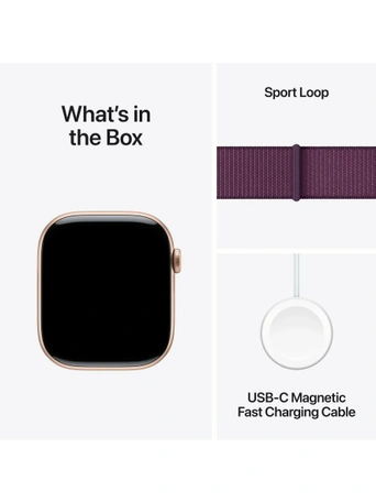 Умные часы Apple Watch S10 46 мм, Rose Gold Aluminium, Plum Sport L