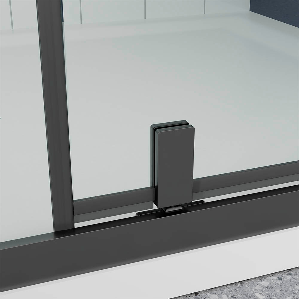 Душевая дверь Veconi Ottimo P20 GR, 1200x1900, графит брашинг, стекло прозрачное