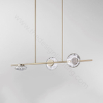 Ceiling design lamp  Ceto by Ross Gardam horizontal (Gold,  Grey)