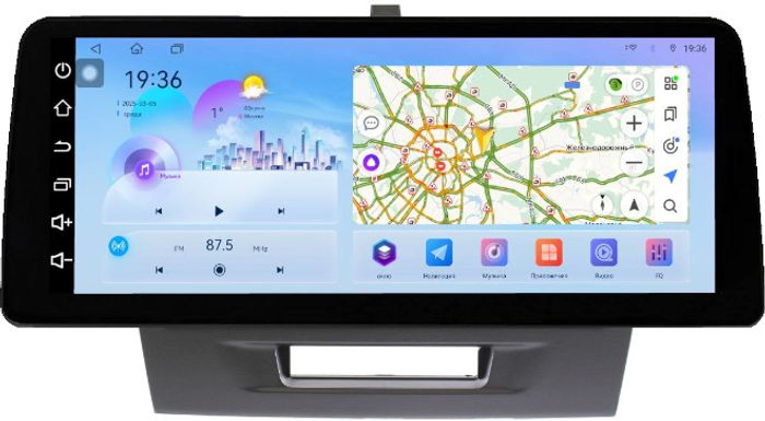 Магнитола для Suzuki Vitara 2014-2022 (без штатной КЗВ) - FarCar монитор 12.3" 2K QLED на Android 14, Быстрая, CarPlay, 4G SIM-слот