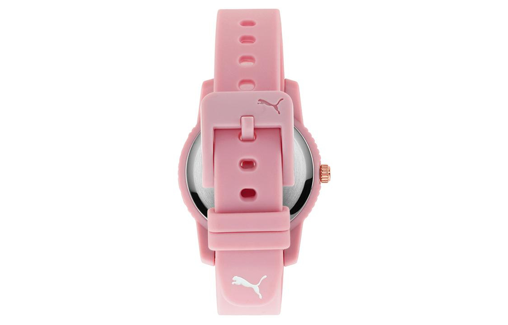 PUMA Ultrafresh Series Wrist Watch Quartz Movement Silicone Strap 34mm Pink Watch Dial Women"s Watch