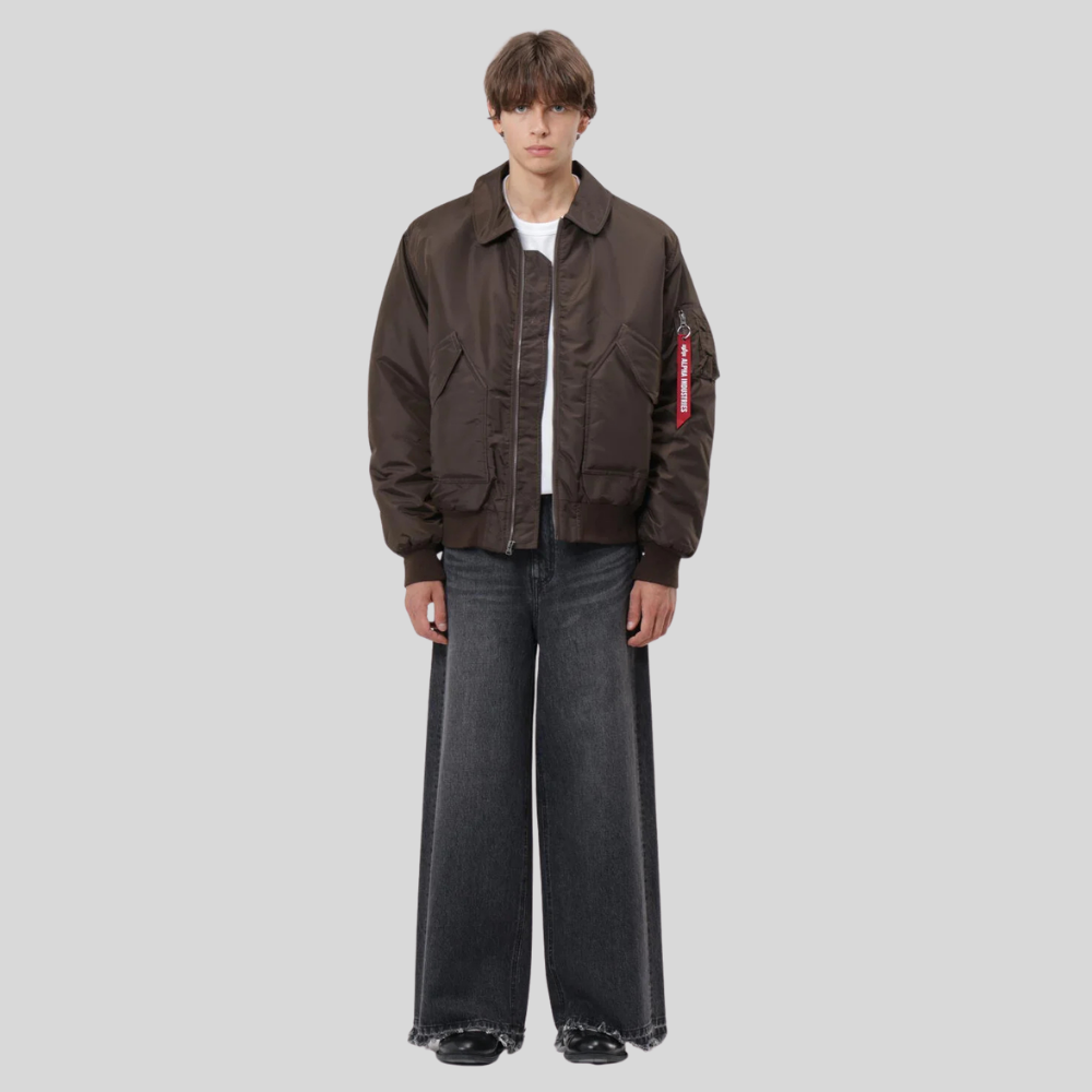 Куртка Alpha Industries CWU 45/P Relaxed Fit Flight Jacket Oxford Hickory (Коричневый)