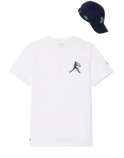 Теннисная футболка Lacoste Tennis x Novak Djokovic Pack - white
