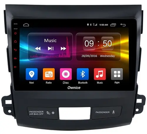 Магнитола для Mitsubishi Outlander XL, Peugeot 4007, Citroen C-Crosser - Kuberg OL-9636 IPS, Android 10, 4G SIM-слот