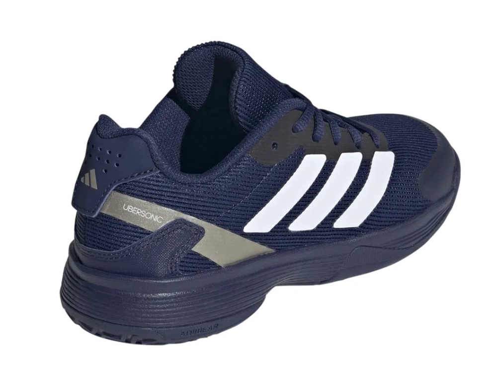 Детские теннисные кроссовки Adidas Ubersonic K - dark blue/ftwr white/core black
