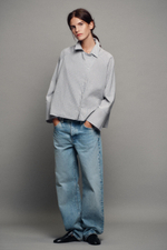 РУБАШКА В ПОЛОСКУ С ЗАПАХОМ — ZW COLLECTION — ZARA