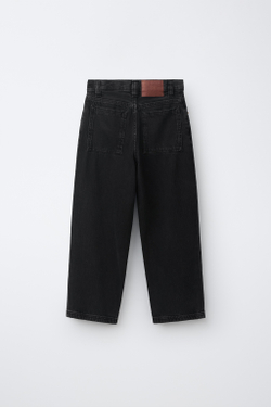 ZARA ДЖИНСЫ BAGGY RELAXED, ЧЕРНЫЙ