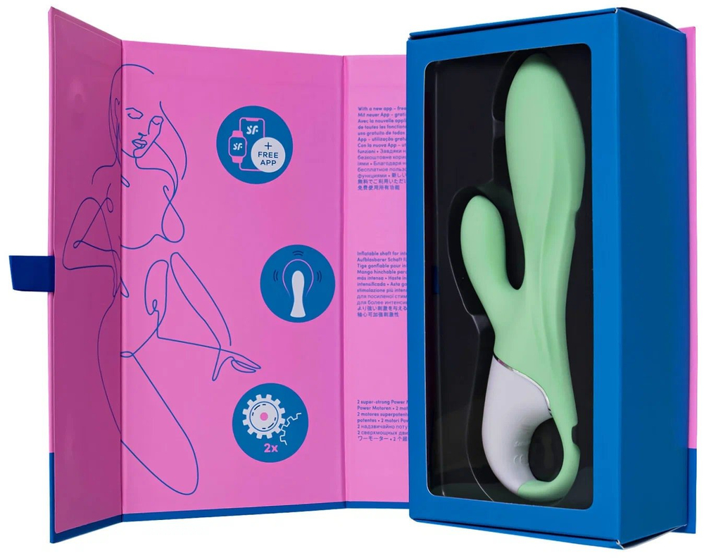 Вибратор Satisfyer Air Pump Bunny 5+