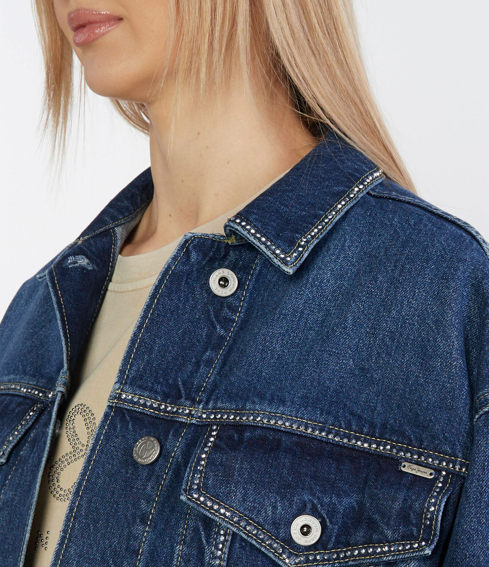 Джинсовая куртка TURNER SPARKLE Pepe Jeans London - темно-синий(PL402328)