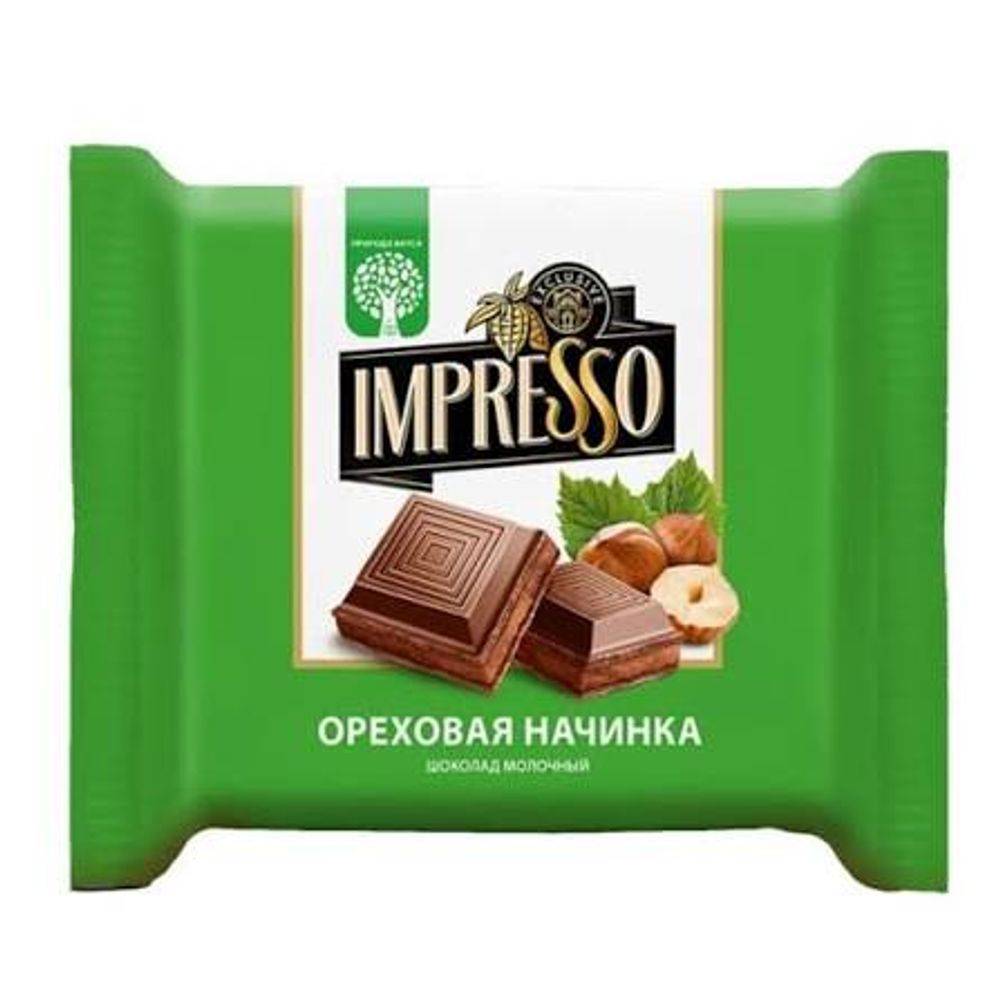 Шоколад Импрессо ореховая начинка 75 гр