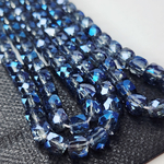 Бусина кубик, хрусталь в огранке, bermuda blue, 6 мм, штучно