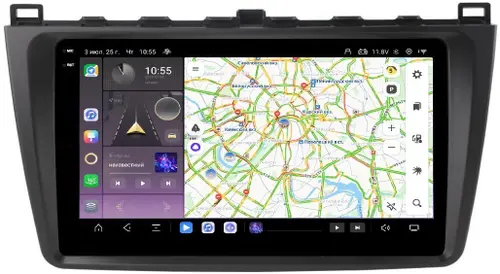 Магнитола для Mazda 6 2007-2012 (GH) - Kuberg OL-9506 QLed+2K, Android 13, Быстрейшая, CarPlay, 4G SIM-слот