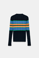 СВИТЕР В РУБЧИК В ПОЛОСКУ FRUIT OF THE LOOM™ — ZARA