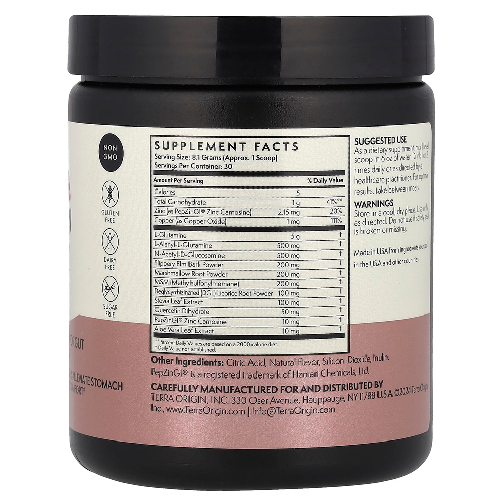Terra Origin, Healthy Gut™, добавка для нормализации функций желудочно-кишечного тракта, вкус ягод, 243 г (8,57 унции)