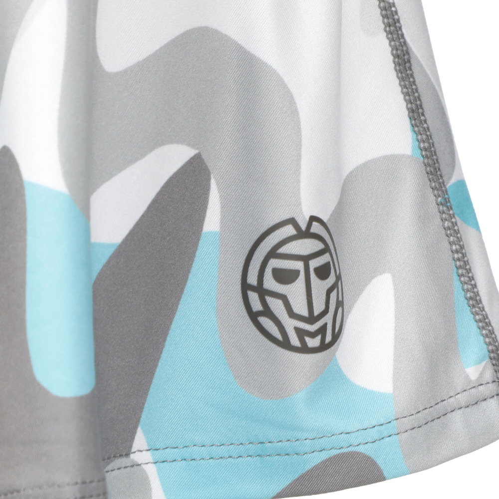 Женская теннисная юбка BIDI BADU Good Vibes Printed Wavy Skirt Women - Grey, Blue