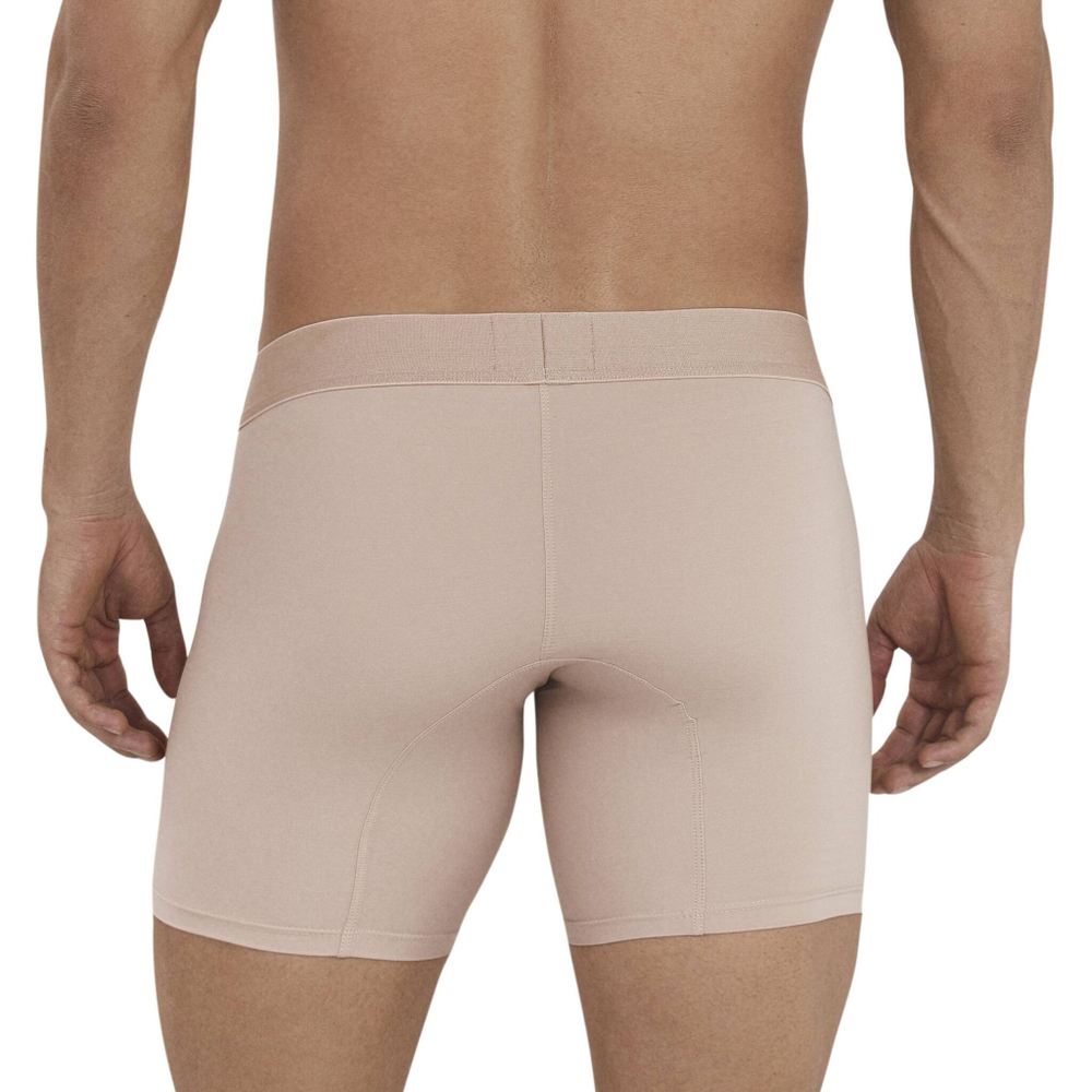 Бежевые удлиненные трусы-боксеры Natura Long Boxer (Размер: S) (Цвет: бежевый)