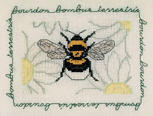 Набор для вышивания нитками Le Bonheur des Dames, Bourdon (Шмель), 16х12 см
