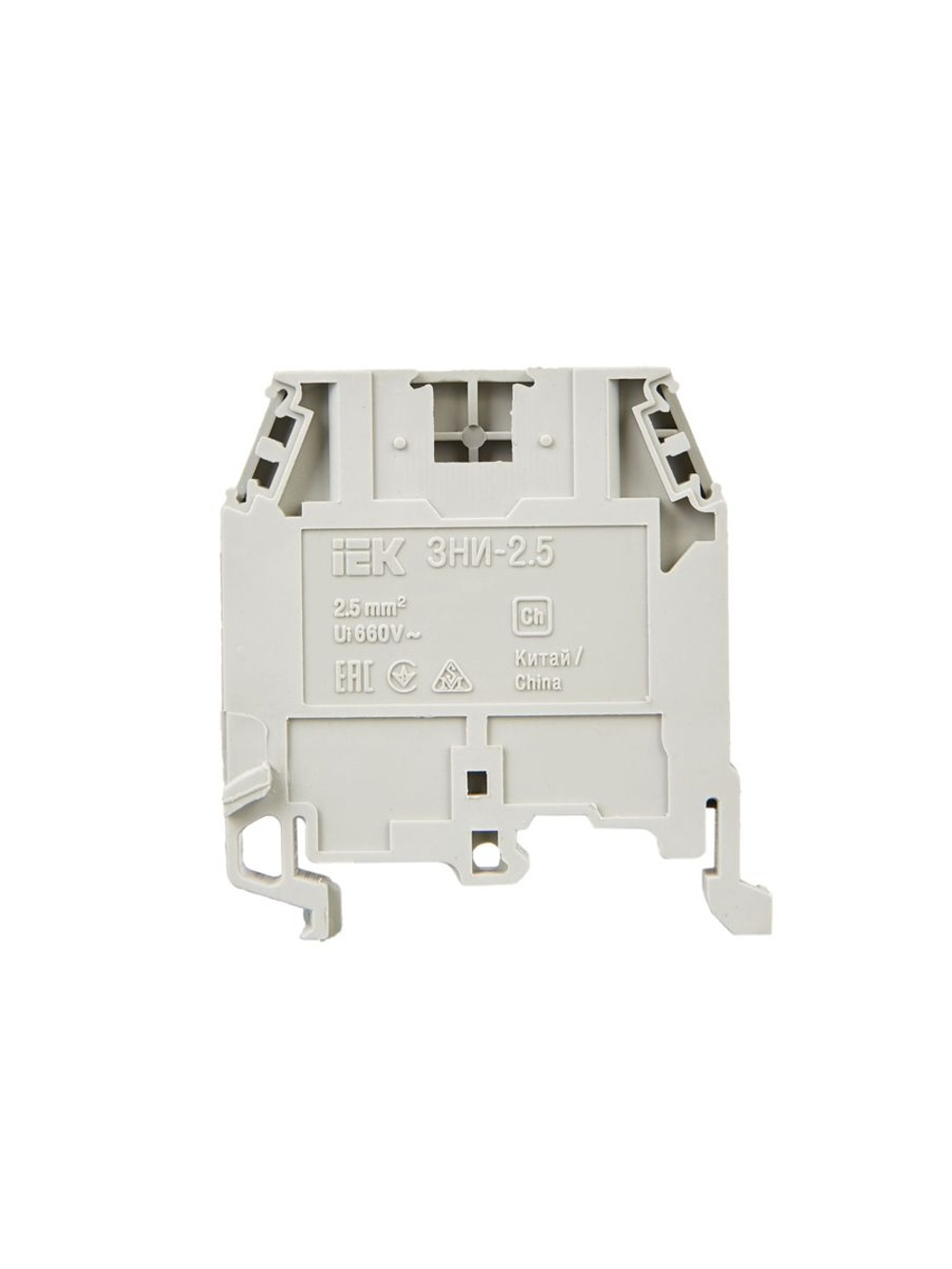 Зажим наборный ЗНИ-2.5кв.мм (JXB24А) сер. IEK YZN10-002-K03